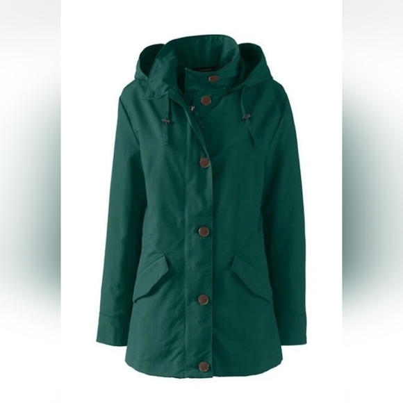 Lands End Women's Storm Raker Jacket Fresh Spruce - Picture 3 of 10